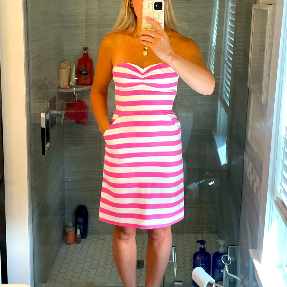 Kate Spade strapless dress with pockets